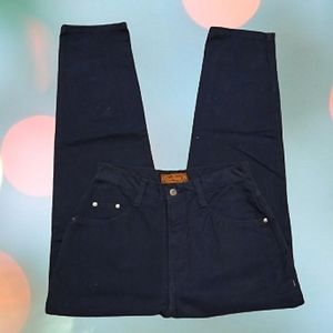 BONJOUR Y2K High Waist Tapered Leg Jeans, Size: 28